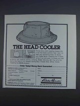 1980 Eddie Bauer Toweling Hat Ad - The Head Cooler - $18.49