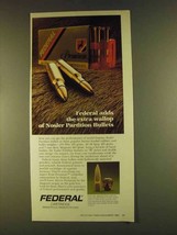1980 Federal Cartridge Ad - Wallop of Nosler Bullets - £14.52 GBP