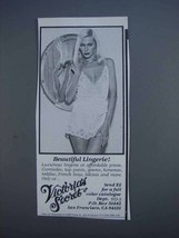 1980 Victoria's Secret Lingerie Ad - Beautiful - $18.49