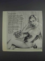 1980 Victoria's Secret Lingerie Ad - Keeping Secrets? - $18.49
