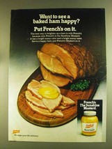 1980 French's Mustard Ad - See A Baked Ham Happy - £14.48 GBP