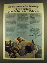 1980 General Electric Ultrasonic Technology Ad - $18.49