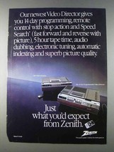 1980 Zenith 14 Day Programmable Video Director Ad - $18.49
