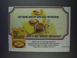 1980 General Mills Buc Wheats Cereal Ad - Get Nutrition - £14.78 GBP