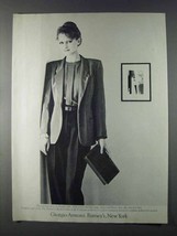1980 Giorgio Armani Jacket, Blouse and Trousers Ad - $18.49