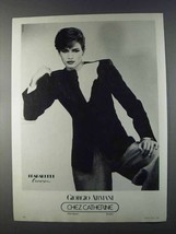 1980 Giorgio Armani Fashion Ad - Chez Catherine - $18.49