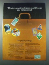 1981 American Express CARDeposit Ad - Does It All - £14.54 GBP
