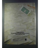 1981 American Express Credit Card Ad - Congratulations - £14.78 GBP