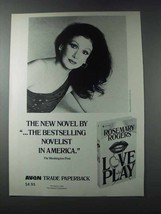 1981 Avon Love Play Novel Ad - Rosemary Rogers - $18.49