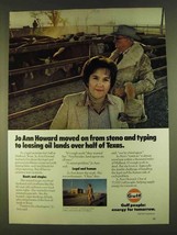 1980 Gulf Oil Ad - Jo Ann Howard Moved On - £14.78 GBP