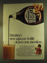 1980 Hershey's Syrup Ad - New Squeeze Bottle - $18.49