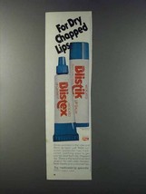 1981 Blistex Lip Balm Ad - For Dry Chapped Lips - £14.54 GBP