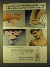 1980 Johnson&#39;s Baby Lotion Ad - Gest Grownup - £14.73 GBP