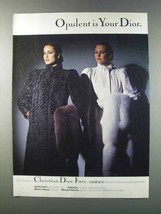 1981 Christian Dior Furs Ad - Swakara Broadtail  - $18.49