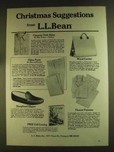 1980 L.L. Bean Ad - Chamois Cloth Shirts, Chino Pants - £14.78 GBP