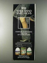 1980 L&#39;eggs Wide Band Kne Highs Ad - £14.78 GBP