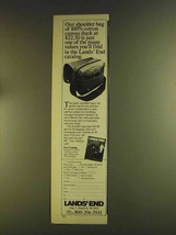 1980 Lands&#39; End Shoulder Bag Ad - Cotton Canvas Duck - £14.52 GBP