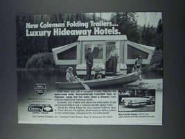 1981 Coleman Folding Trailer Ad - Hideaway Hotels - £14.45 GBP