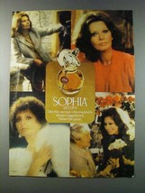 1981 Coty Sophia Perfume Ad - $18.49