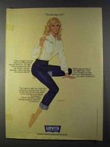 1980 Levi's Straight Leg Jeans Ad - I'm Having a Fit - $18.49