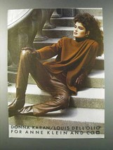 1981 Donna Karan L. Dell&#39;Olio for Anne Klein Fashion Ad - £14.44 GBP