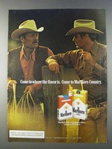 1980 Marlboro Cigarettes Ad  - Marlboro Man, Cowboy - £14.50 GBP