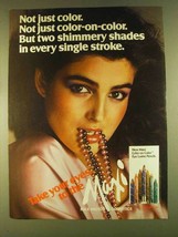 1980 Max Factor Maxi Color Eye Lustre Pencils Ad - £14.09 GBP