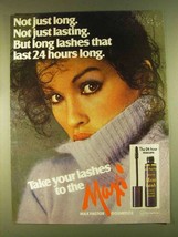 1980 Max Factor Maxi-Lash Mascara Ad - Long Lashes - £14.73 GBP