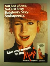 1980 Max Factor Maxi-Gloss Lip Gloss Ad - Sexy Squeezy - £14.55 GBP