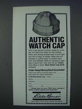 1981 Eddie Bauer #1760 Wool Watch Cap Ad - £14.82 GBP