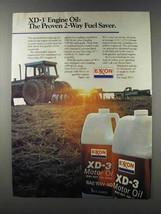 1981 Exxon XD-3 Motor Oil Ad - Proven 2-Way Fuel Saver - £14.87 GBP
