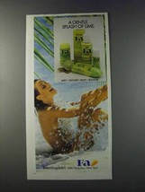 1981 Fa Bath Products Ad - Gentle Splash of Lime - £14.64 GBP