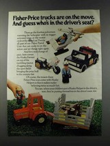 1981 Fisher-Price Police Patrol Unit &amp; Husky Farmer Ad - $18.49