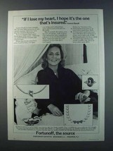 1981 Fortunoff Jewelry Ad - Lauren Bacall - Lose heart - £14.60 GBP