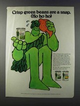 1981 Green Giant Green Beans Ad - Are A Snap - $18.49