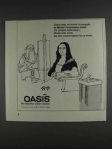 1980 Oasis Water Cooler Ad - Mona&#39;s Mysterious Smile - £14.53 GBP