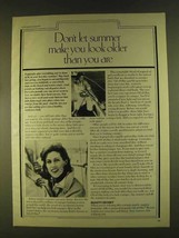 1980 Oil of Olay Ad - Don&#39;t Let Summer Make You Older - £14.55 GBP