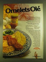 1980 Old El Paso Taco Sauce Ad - Incredible Omelet - £14.77 GBP