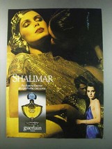 1981 Guerlain Shalimar Perfume Ad - As Close To Forever - £14.76 GBP