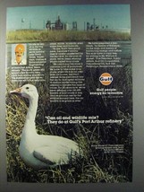 1981 Gulf Oil Ad - Can Oil and Wildlife Mix? - £14.54 GBP