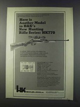 1981 Heckler &amp; Koch HK770 Rifle Ad - Another Model - £14.46 GBP