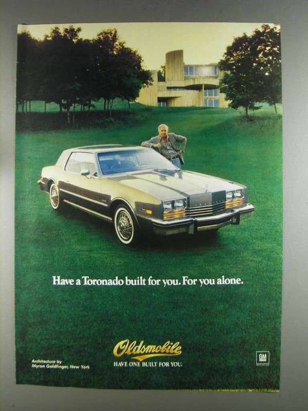 1980 Oldsmobile Toronado Ad - Built for You Alone - $18.49