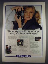 1980 Olympus OM-10 Camera Ad - Cheryl Tiegs - £14.87 GBP
