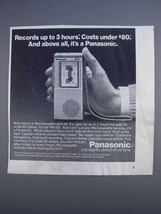 1980 Panasonic RN-001 Microcassette Recorder Ad - $18.49