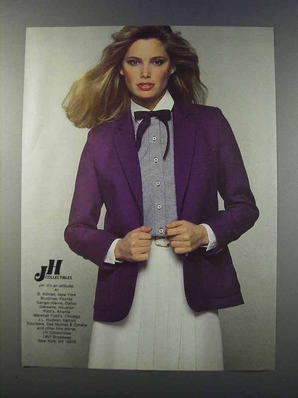 Primary image for 1981 JH Collectibles Fashion Ad - NICE