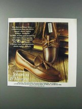 1981 Johnston &amp; Murphy Harvard Boat Shoe Ad - £14.78 GBP