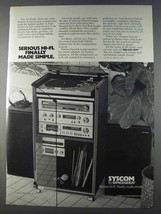 1980 Pioneer Syscom Syscom Hi-Fi System Ad - Simple - $18.49