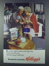 1981 Kellogg&#39;s Rice Krispies Ad - Sparkin&#39; On Swing - £14.57 GBP