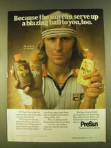 1980 PreSun Sunscreen Lotion Ad - Bjorn Borg - £14.55 GBP