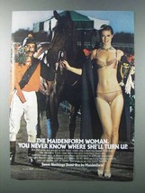 1981 Maidenform Sweet Nothings Demi-Bra and Bikini Ad - $18.49